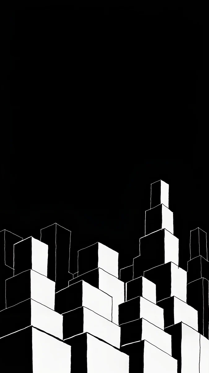 Night Blocks — noir wallpaper