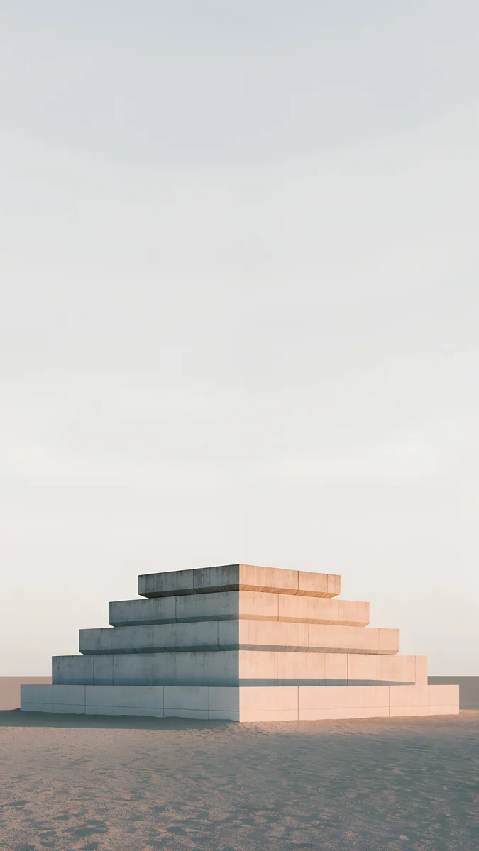 Stepped Ziggurat — abstract wallpaper