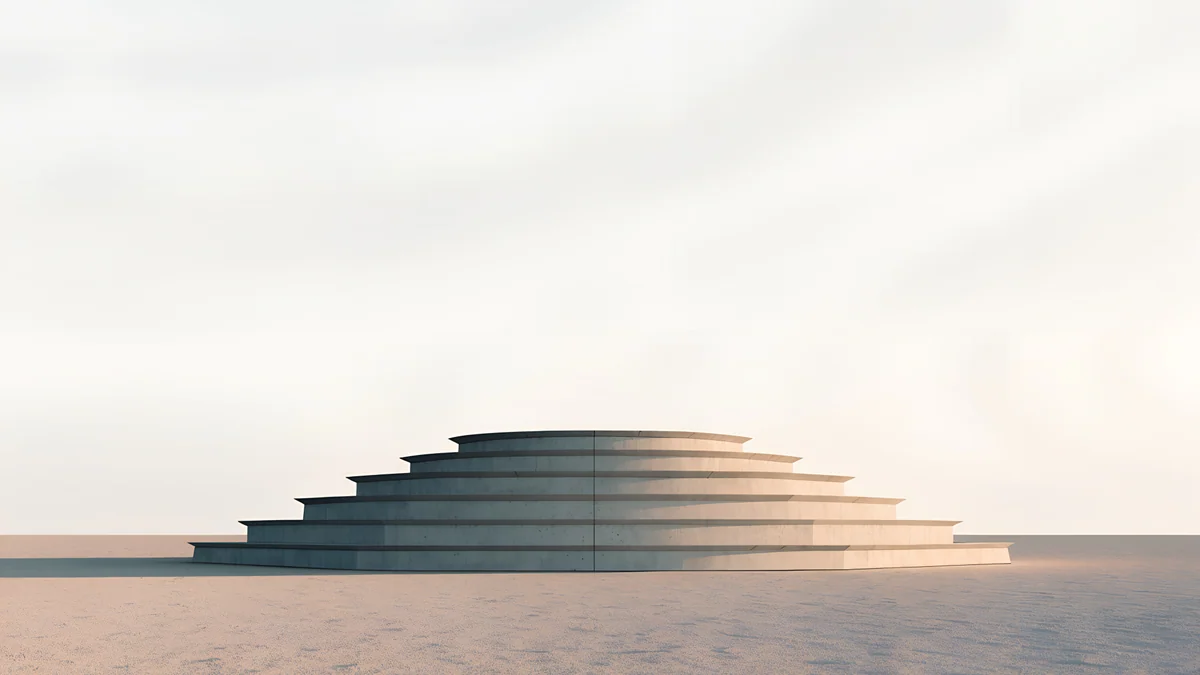 Stepped Ziggurat — abstract wallpaper
