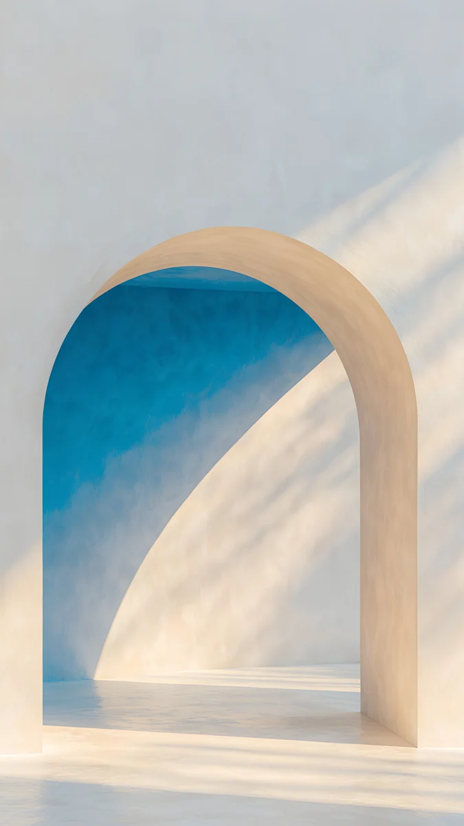 The Blue Arch — abstract wallpaper