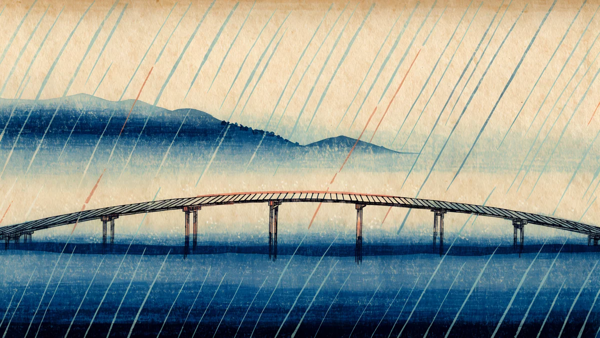 Rain Bridge — japan wallpaper