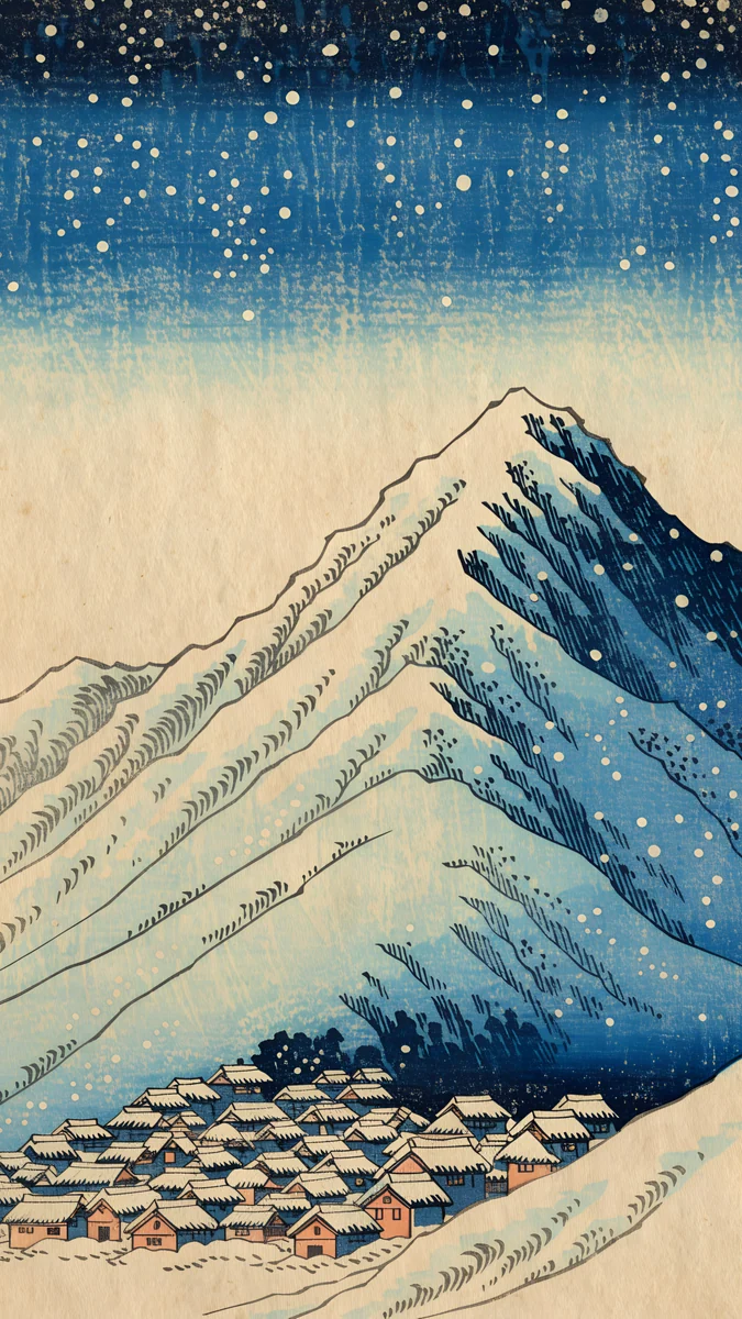 Snow Village — japan wallpaper