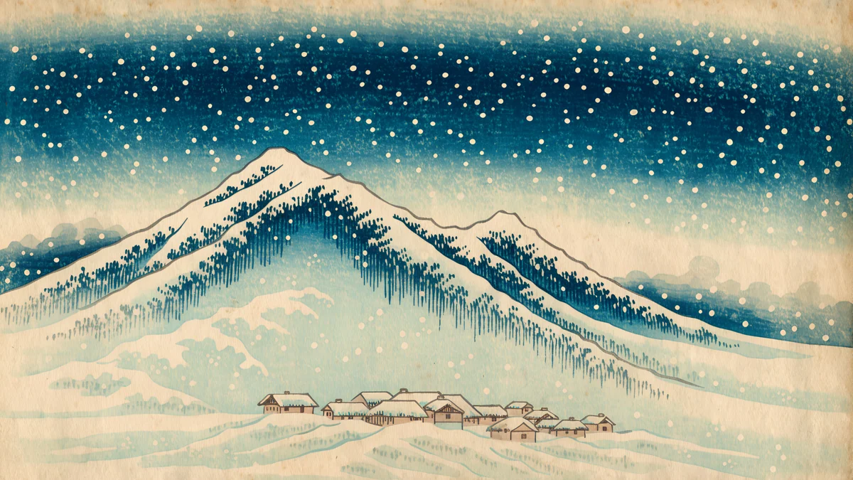 Snow Village — japan wallpaper