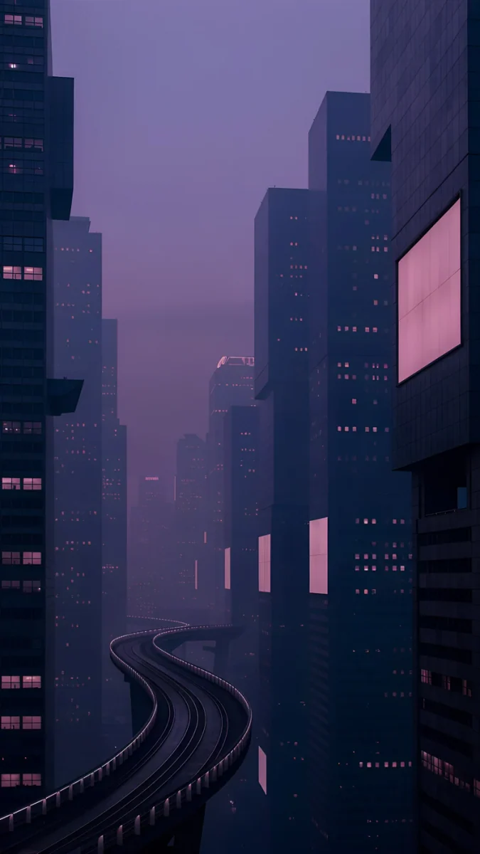 Violet Overpass wallpaper