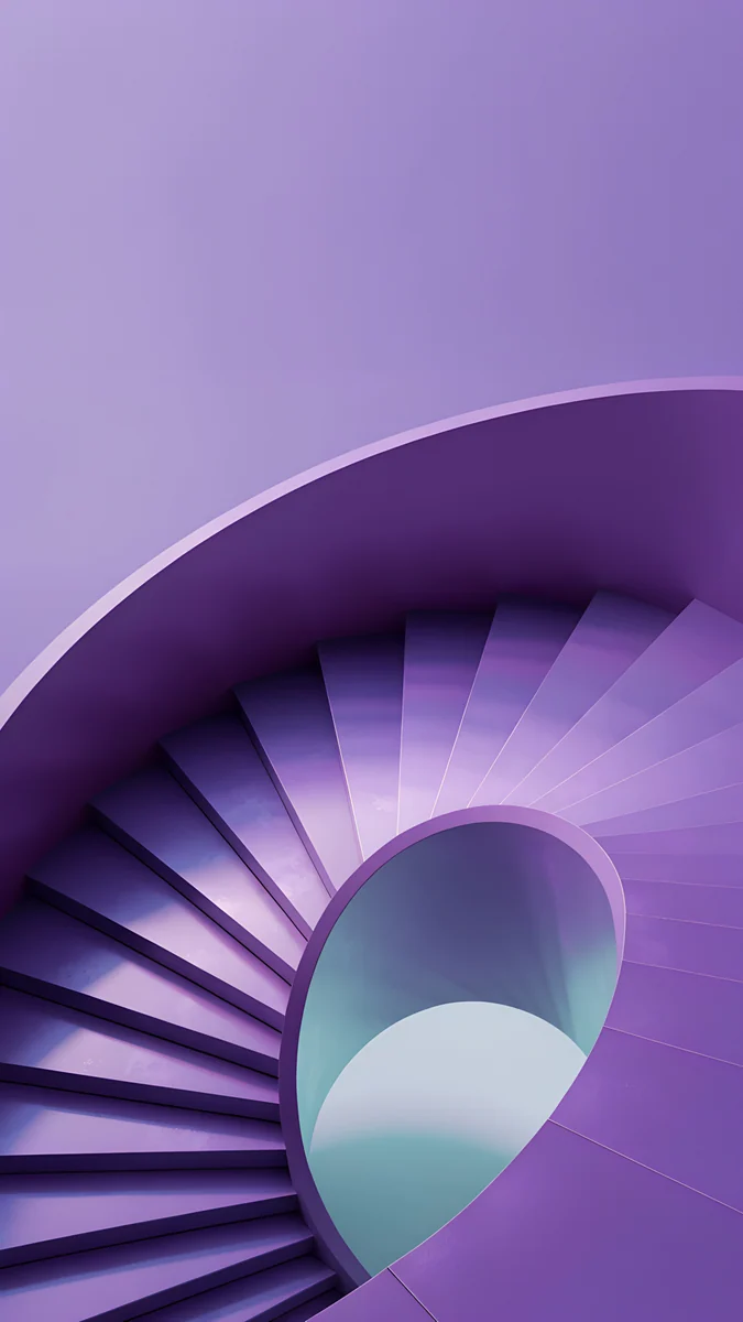 Violet Spiral Descent — abstract wallpaper