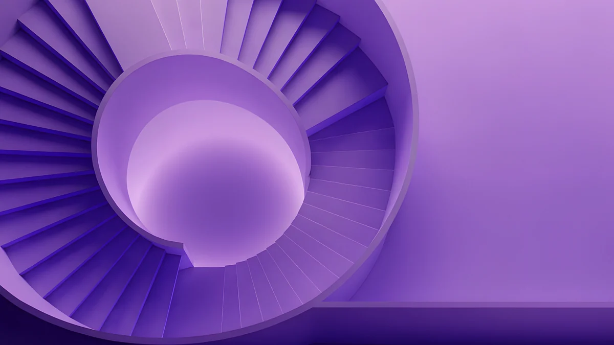 Violet Spiral Well — abstract wallpaper
