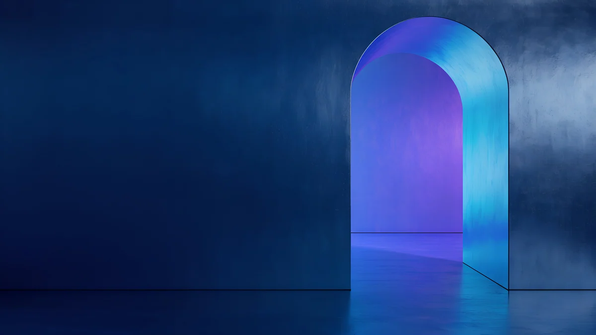 Volt Blue Vault — abstract wallpaper