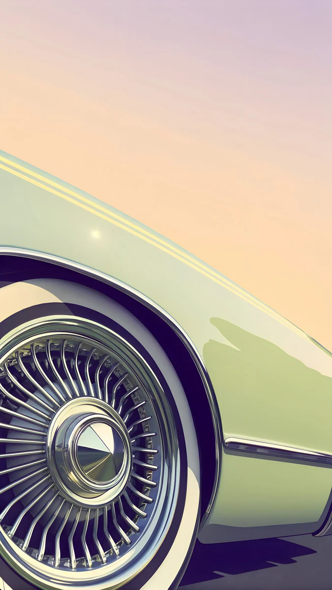 Whitewall Wheel wallpaper 4K